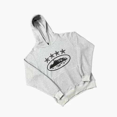 Corteiz 4starz Grey Hoodie