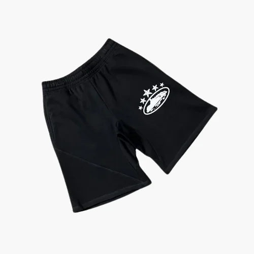 Corteiz 5 Starz Shorts Black