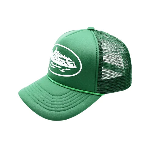 Corteiz Alcatraz Trucker Hat Green - image 2