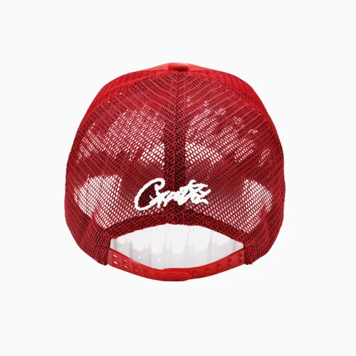 Corteiz Alcatraz Trucker Hat Red - image 4