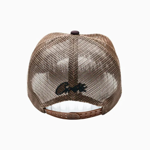 Corteiz Alcatraz Trucker Hat White Brown - image 4