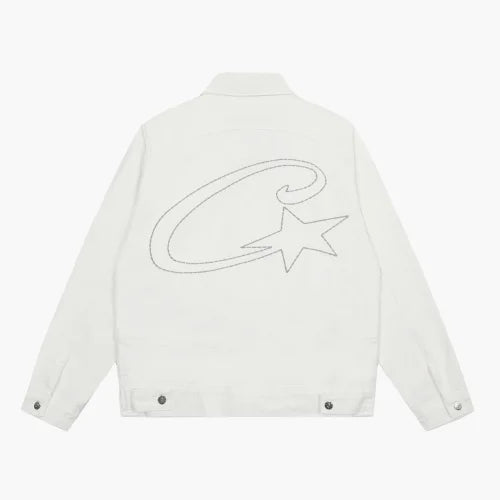 Corteiz C Star White Jeans Jacket