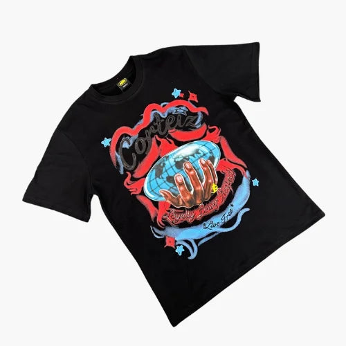 Corteiz Loyalty Power Request T Shirt Black