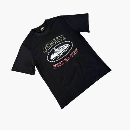 Corteiz Multicolor T Shirt Black