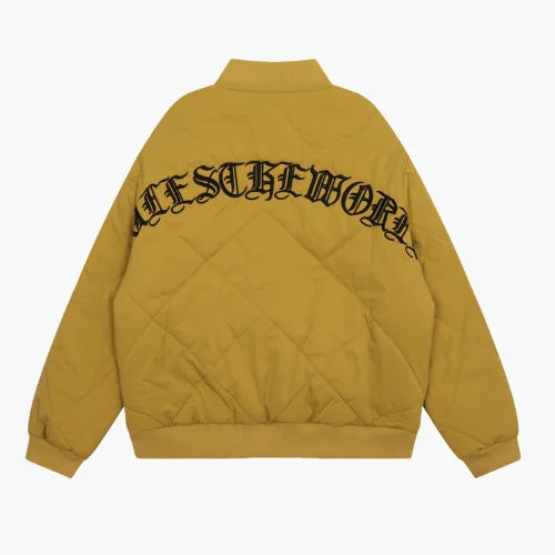 Corteiz Olde English Bomber Jacket Yellow