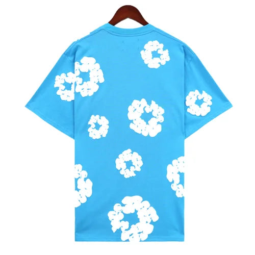 Denim Tears Cotton T-Shirt Sky Blue