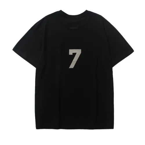 Essentials Black 7 Logo T Shirt