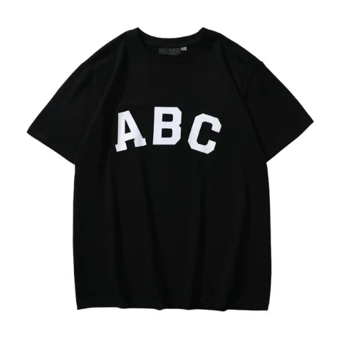 Essentials Black ABC Logo T Shirt