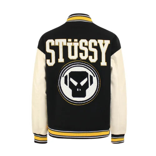 Kurtka Stussy x Goldie Metalheadz 30 Varsity Black Cream