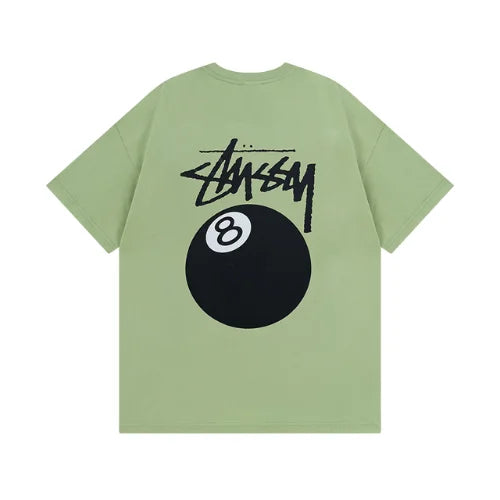 Stussy 8 Ball Pigment Dyed T Shirt Green