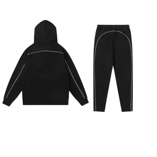 Trapstar Irongate Arch Chenille Tracksuit Black white