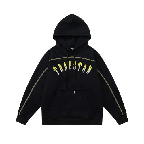 Trapstar X Central Cee 23 Arched Panel Tracksuit Black Yellow