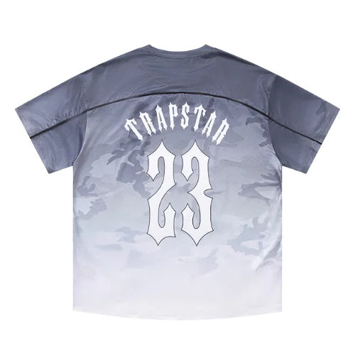 Trapstar Football Jersey T Shirt Black Camo