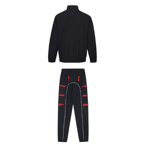 Trapstar Jacket Set Zip-Up Black Red