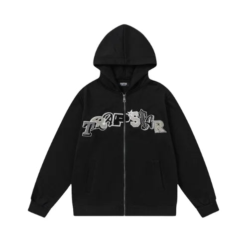 Trapstar Tracksuit Wildcard Chenille Black Grey