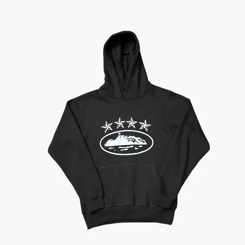 Corteiz 4starz Black Hoodie
