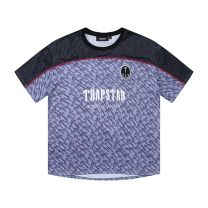 Black Blue Trapstar Football Jersey