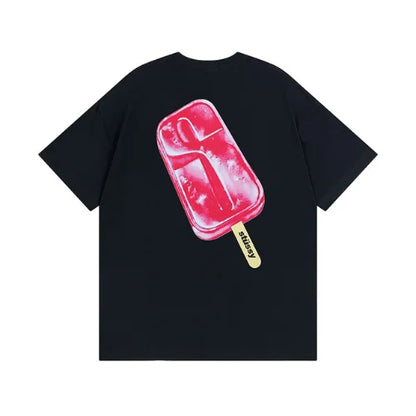 Black Stussy Popsicle T Shirt