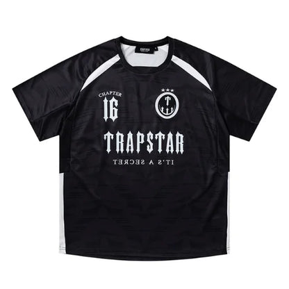 Black Trapstar London Football Jersey
