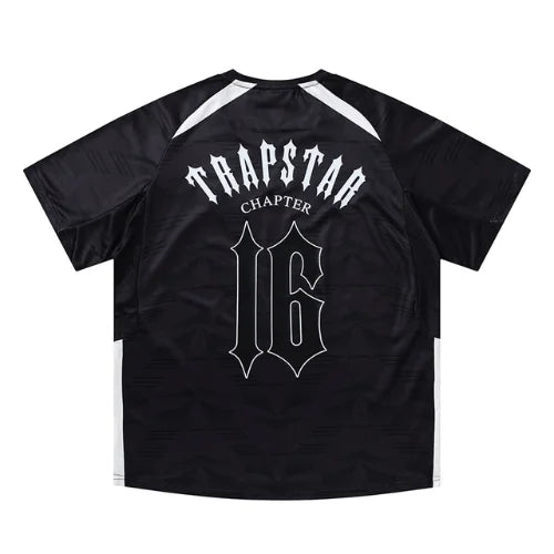 Black Trapstar London Football Jersey