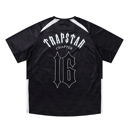 Black Trapstar London Football Jersey