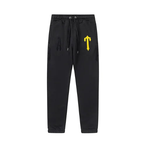 Black Yellow Irongate Chenille Tracksuit
