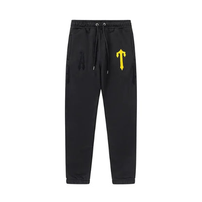 Black Yellow Irongate Chenille Tracksuit