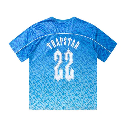 Blue Trapstar Football Jersey