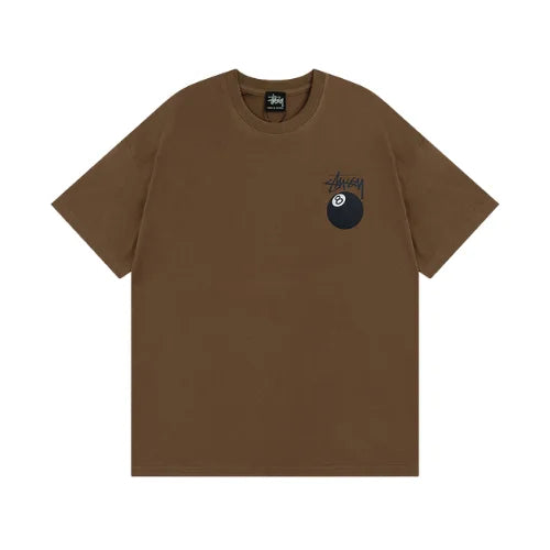 Stussy 8 Ball Pigment Dyed T Shirt Brown