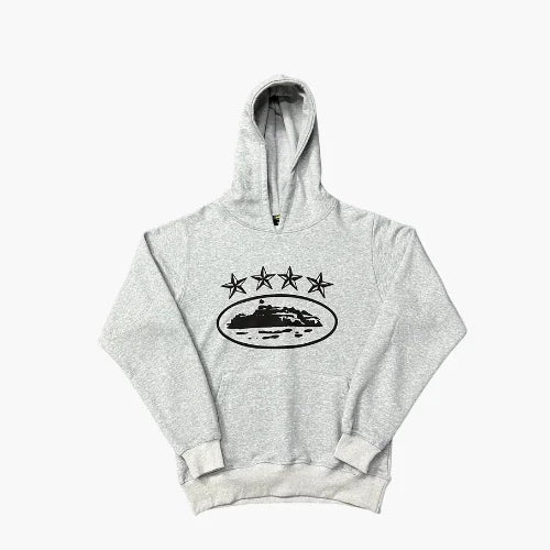 Corteiz 4starz Grey Hoodie
