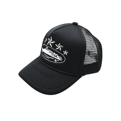 Corteiz 5 Starz Alcatraz Trucker Hat Black - image 2