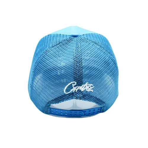Corteiz 5 Starz Alcatraz Trucker Hat Blue - image 4