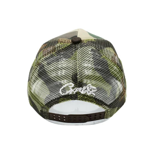 Corteiz 5 Starz Alcatraz Trucker Hat Green Camo - image 4