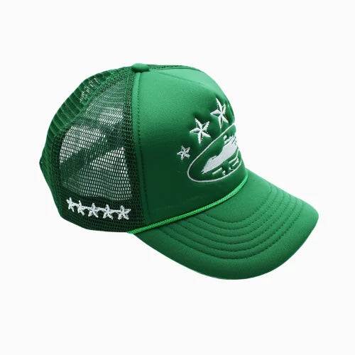 Corteiz 5 Starz Alcatraz Trucker Hat Green - image 3