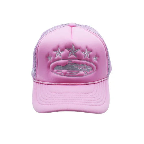 Corteiz 5 Starz Alcatraz Trucker Hat Pink