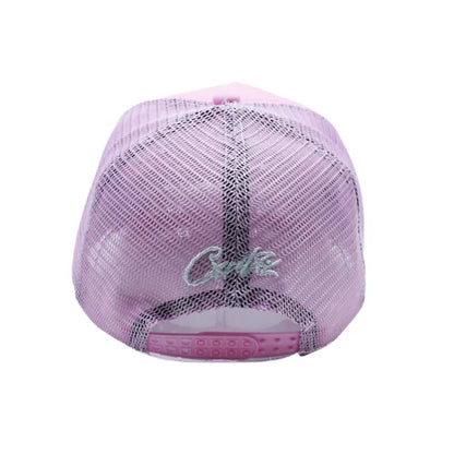Corteiz 5 Starz Alcatraz Trucker Hat Pink - image 4