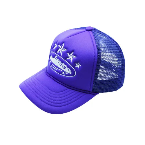 Corteiz 5 Starz Alcatraz Trucker Hat Purple - image 2