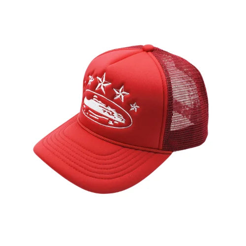 Corteiz 5 Starz Alcatraz Trucker Hat Red - image 2