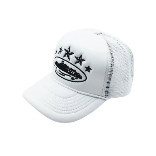 Corteiz 5 Starz Alcatraz Trucker Hat White - image 2