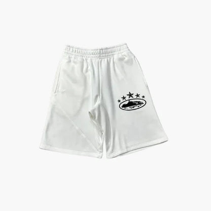 Corteiz 5 Starz Shorts White