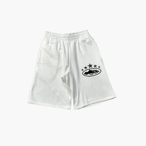 Corteiz 5 Starz Shorts White