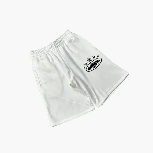 Corteiz 5 Starz Shorts White
