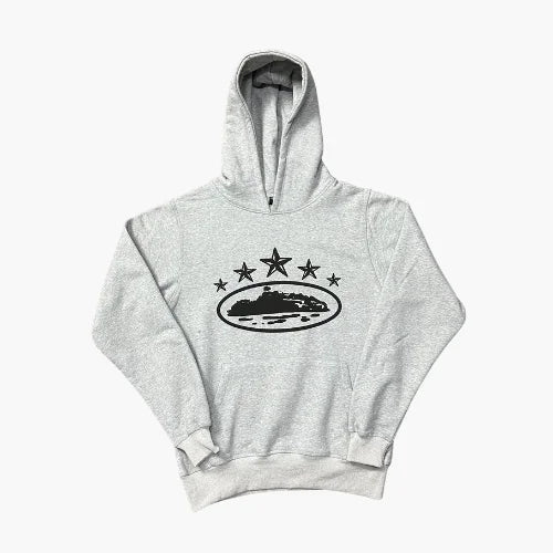 Corteiz 5starz Grey Hoodie