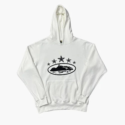 Corteiz 5starz White Hoodie