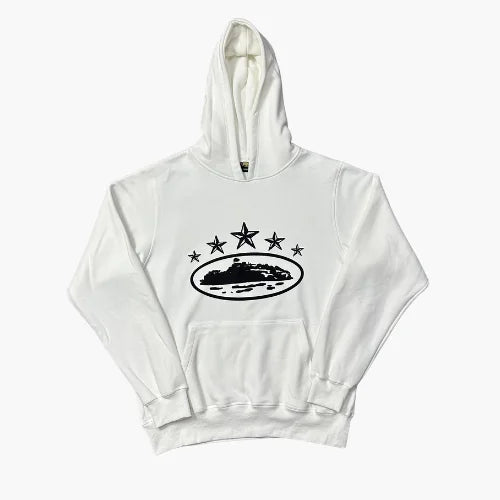 Corteiz 5starz White Hoodie