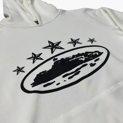 Corteiz 5starz White Hoodie