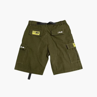 Corteiz Alcatraz Cargo Shorts Green
