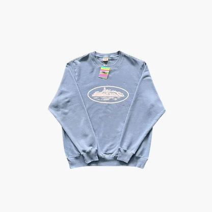 Corteiz Alcatraz Crew Neck Top - Light Blue