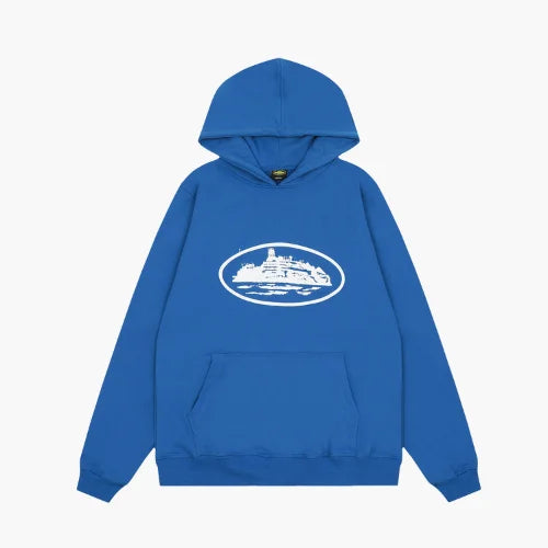 Corteiz Alcatraz Hoodie Dark Blue