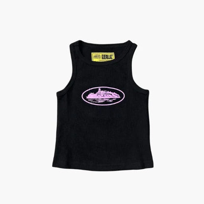 Corteiz Alcatraz Tank Top Black Pink
